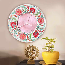 Load image into Gallery viewer, Modern Artistic Wall clock - Veli - Teal and red
