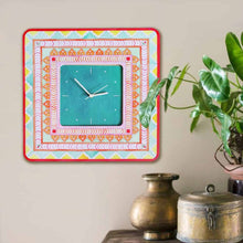 Load image into Gallery viewer, Modern Artistic Wall clock - orange and green - rangreli
