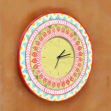 Load image into Gallery viewer, Modern Artistic Wall clock - orange and green - rangreli

