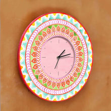 Load image into Gallery viewer, Modern Artistic Wall clock - orange and green - rangreli
