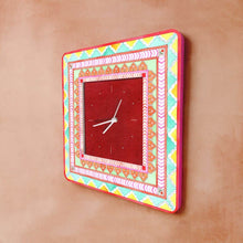 Load image into Gallery viewer, Modern Artistic Wall clock - orange and green - rangreli
