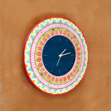 Load image into Gallery viewer, Modern Artistic Wall clock - orange and green - rangreli
