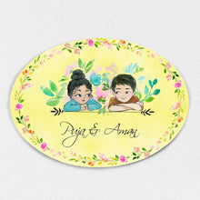 Load image into Gallery viewer, Handpainted Customized Name Plate - Together Couple Name Plate
