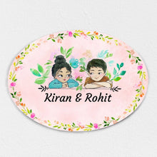 Load image into Gallery viewer, Handpainted Customized Name Plate - Together Couple Name Plate
