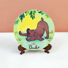 Load image into Gallery viewer, Handpainted Character Table Art -Yawning Dog
