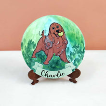 Load image into Gallery viewer, Handpainted Character Table Art -Golden Retriever
