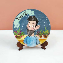 Load image into Gallery viewer, Handpainted Character Table Art - Beard Boy
