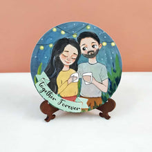 Load image into Gallery viewer, Handpainted Character Table Art - Coffee Couple
