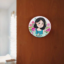 Load image into Gallery viewer, Handpainted Character Table Art - Smiling Girl
