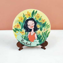 Load image into Gallery viewer, Handpainted Character Table Art - Happy Girl - rangreli
