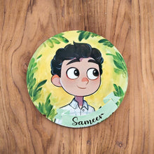 Load image into Gallery viewer, Handpainted Character Table Art - Shy Boy
