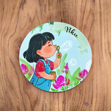 Load image into Gallery viewer, Handpainted Character Table Art - Bubble Blowing Kid
