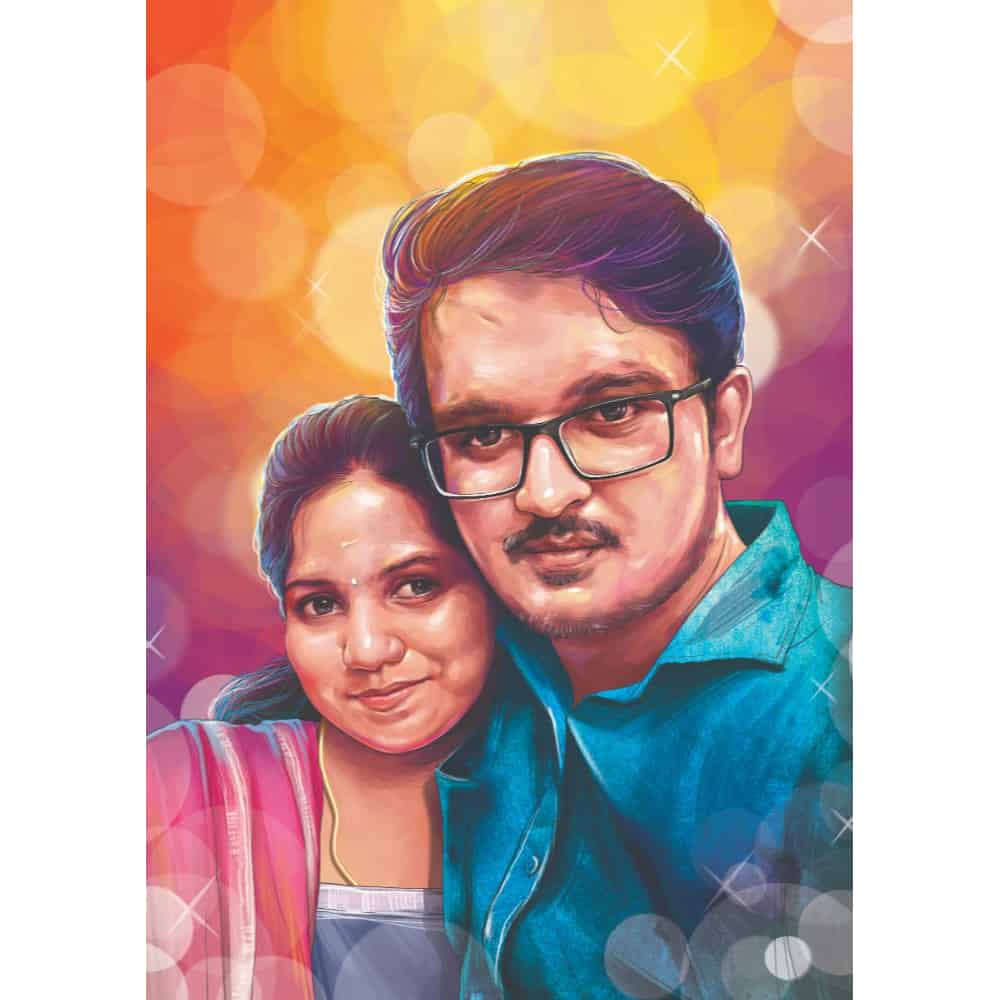 Colour Digital Portrait - Style 2 - rangreli