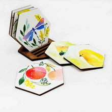 Load image into Gallery viewer, Set of 6 Hand Painted Coasters - 4

