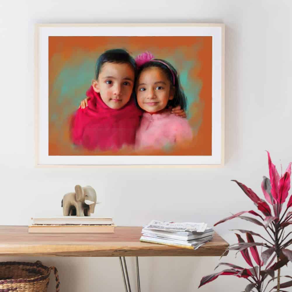 Coloured Digital Portrait - Style 1 - rangreli
