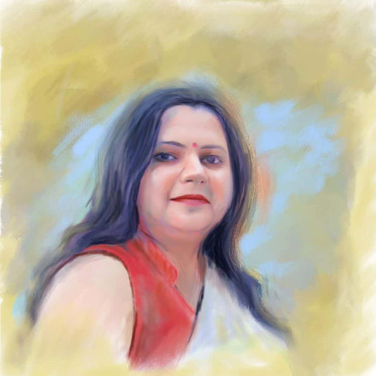 Coloured Digital Portrait - Style 2 - rangreli
