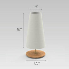 Load image into Gallery viewer, Cone Table Lamp - Blue Palm Lamp Shade - rangreli

