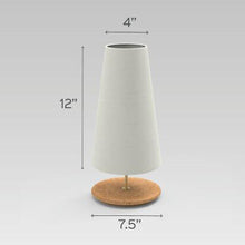 Load image into Gallery viewer, Long Cone Table Lamp - Blue Monochrome
