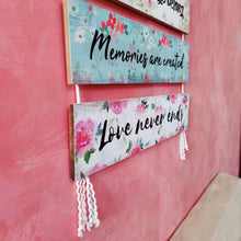 Load image into Gallery viewer, Wall Art - Quote Wall Hanging Planks - Home is where love resides - rangreli
