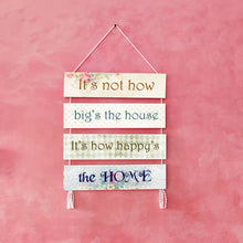 Load image into Gallery viewer, Wall Art - Quote Wall Hanging Planks - Happy Home
