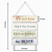 Load image into Gallery viewer, Wall Art - Quote Wall Hanging Planks - Happy Home
