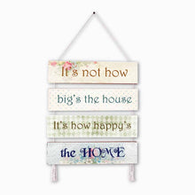 Load image into Gallery viewer, Wall Art - Quote Wall Hanging Planks - Happy Home
