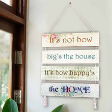 Load image into Gallery viewer, Wall Art - Quote Wall Hanging Planks - Happy Home
