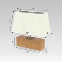 Load image into Gallery viewer, Rectangle Table Lamp - Yarrow Lamp Shade
