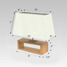 Load image into Gallery viewer, Rectangle Table Lamp - Yellow Monochrome Lamp Shade - rangreli
